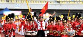 梧州市少先队庆祝建党100周年鼓号队风采展示大赛昨日举行